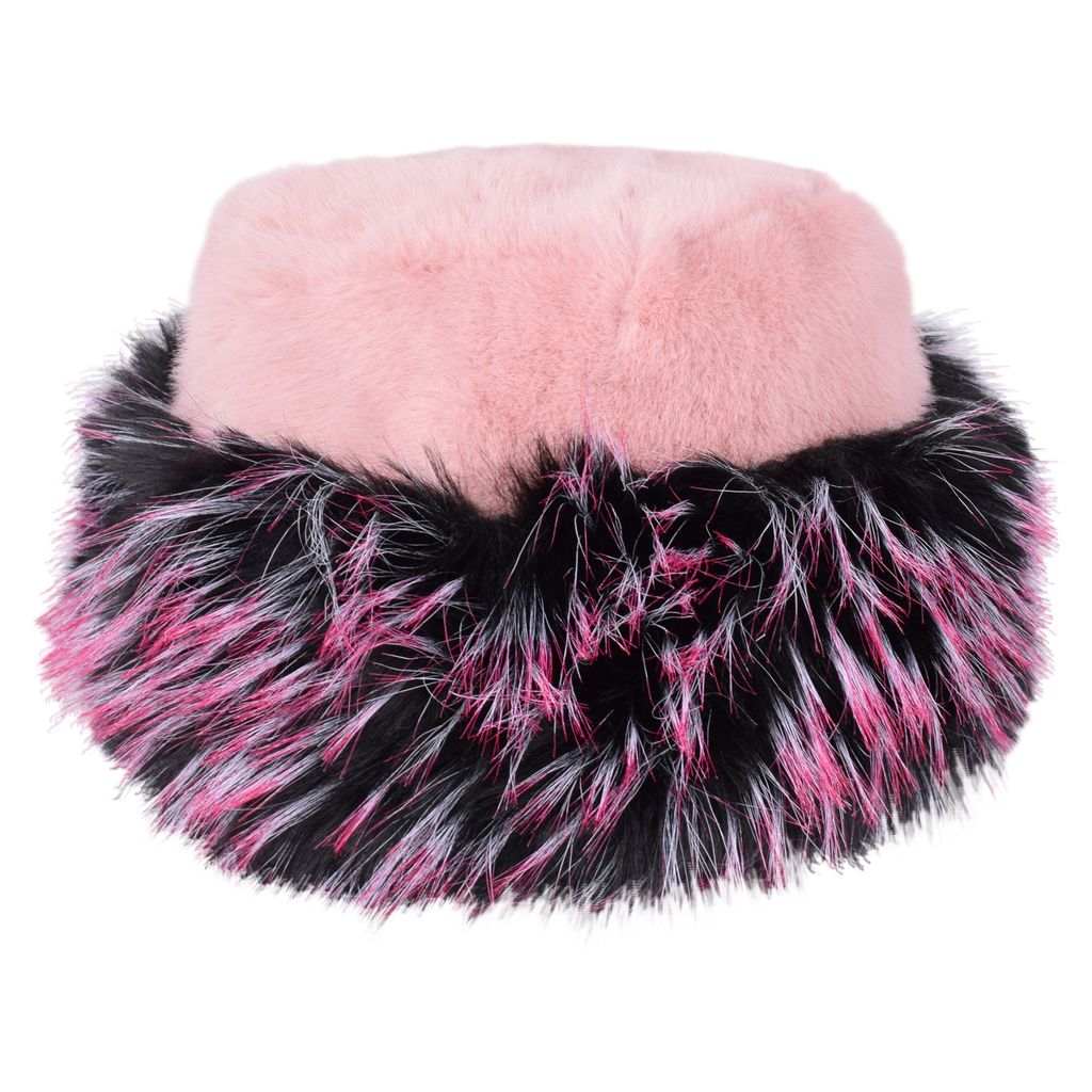 Hopoye Fluffy Fur Hat, women's faux fur winter bucket hat, photo 4