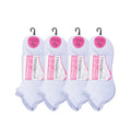 Girls black trainer socks cushioned breathable cotton multipack UK Hopoye