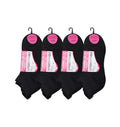 Girls black colour trainer socks cushioned breathable cotton multipack UK