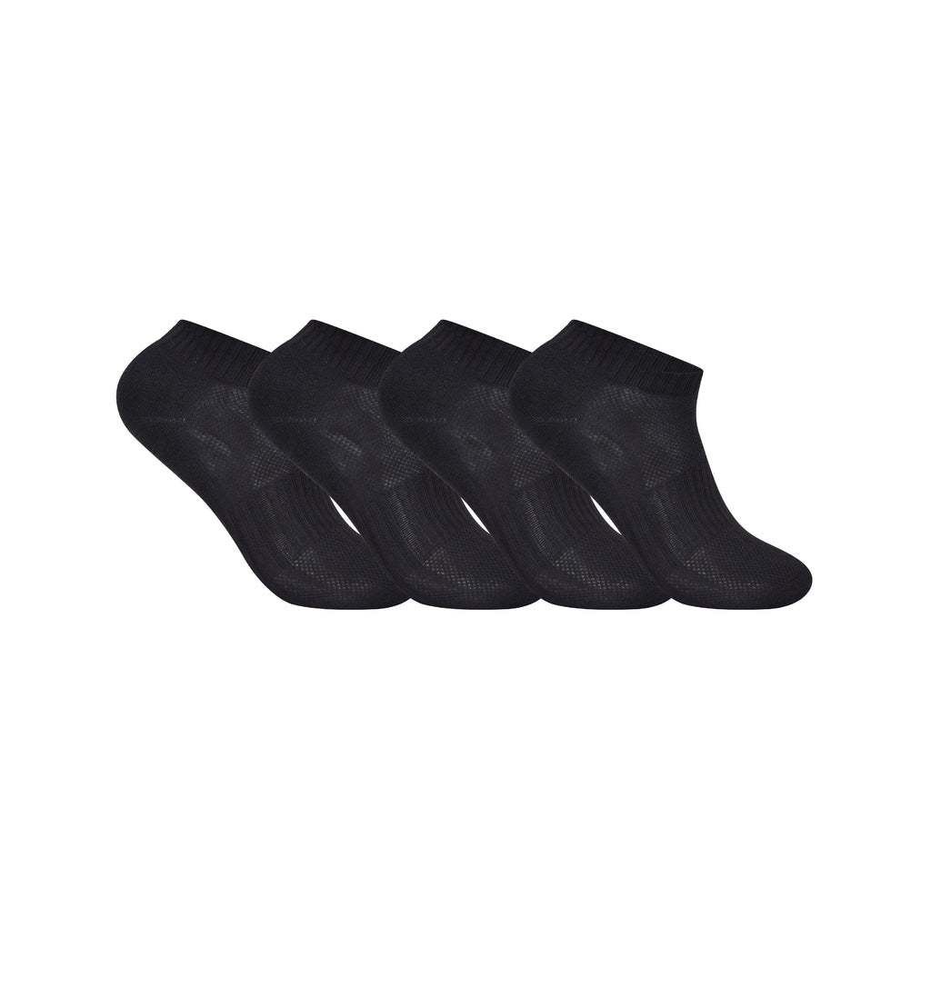 Black colour girls school socks breathable cotton cushioned UK 3 6 9 12 pairs