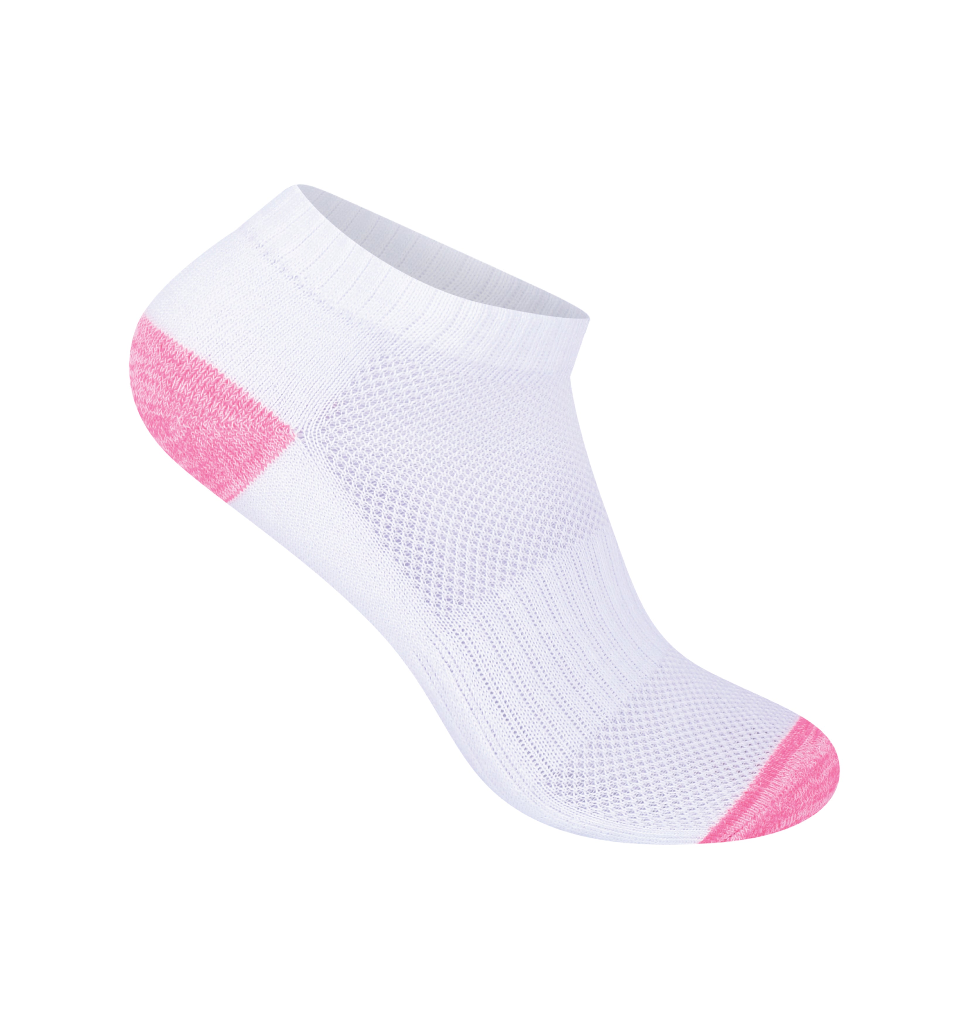 Girls White Heel & Toe Trainer Socks | Cushioned Breathable Cotton Multipack 3, 6, 9 & 12 Pairs