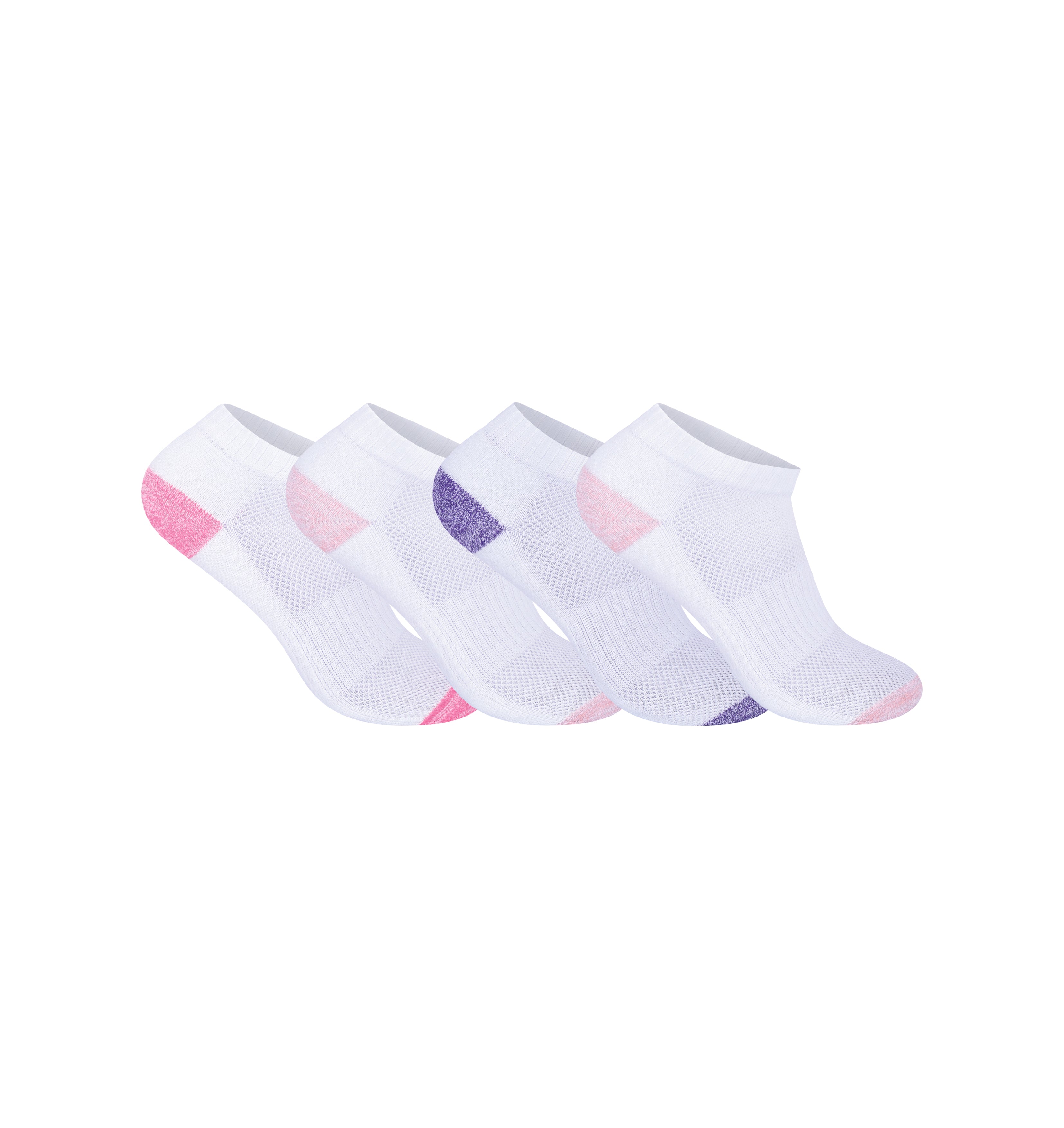 White heel toe girls school socks breathable cotton multipack UK Hopoye