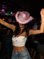 Glitter tiara cowgirl hat 9 colours hen do party UK Hopoye