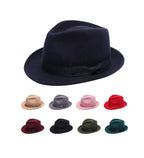 Handmade wool trilby hat crushable waterproof fedora UK Hopoye