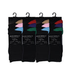 Heel toe design women's cotton rich novelty socks ladies multipack UK 4-6.5