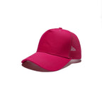 Hot pink plain trucker cap mesh net back adjustable cotton UK Hopoye