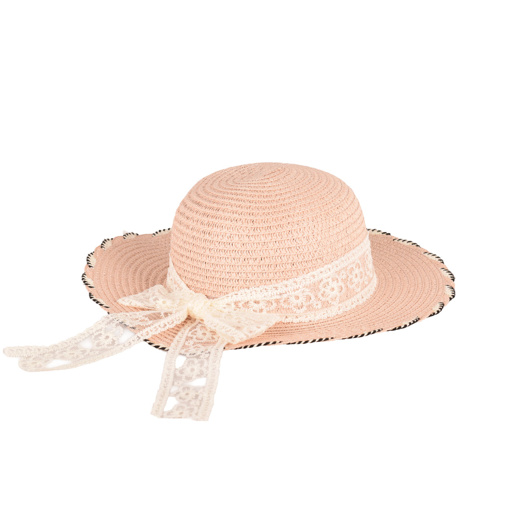 Kids Minimalist Straw Sun Hat | Crushable Wide Brim UV | 54cm UK