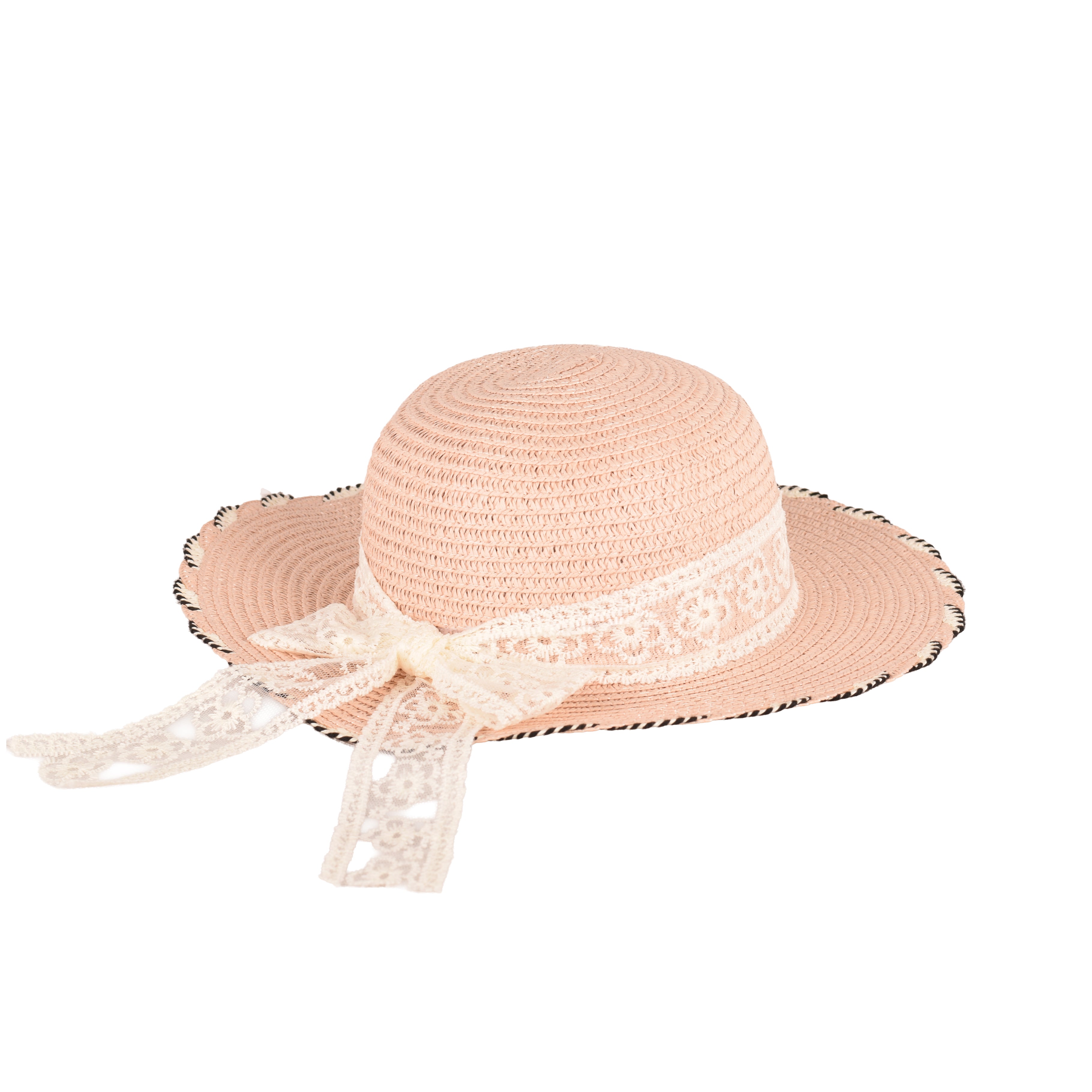 Kids Minimalist Straw Sun Hat | Crushable Wide Brim UV | 54cm UK