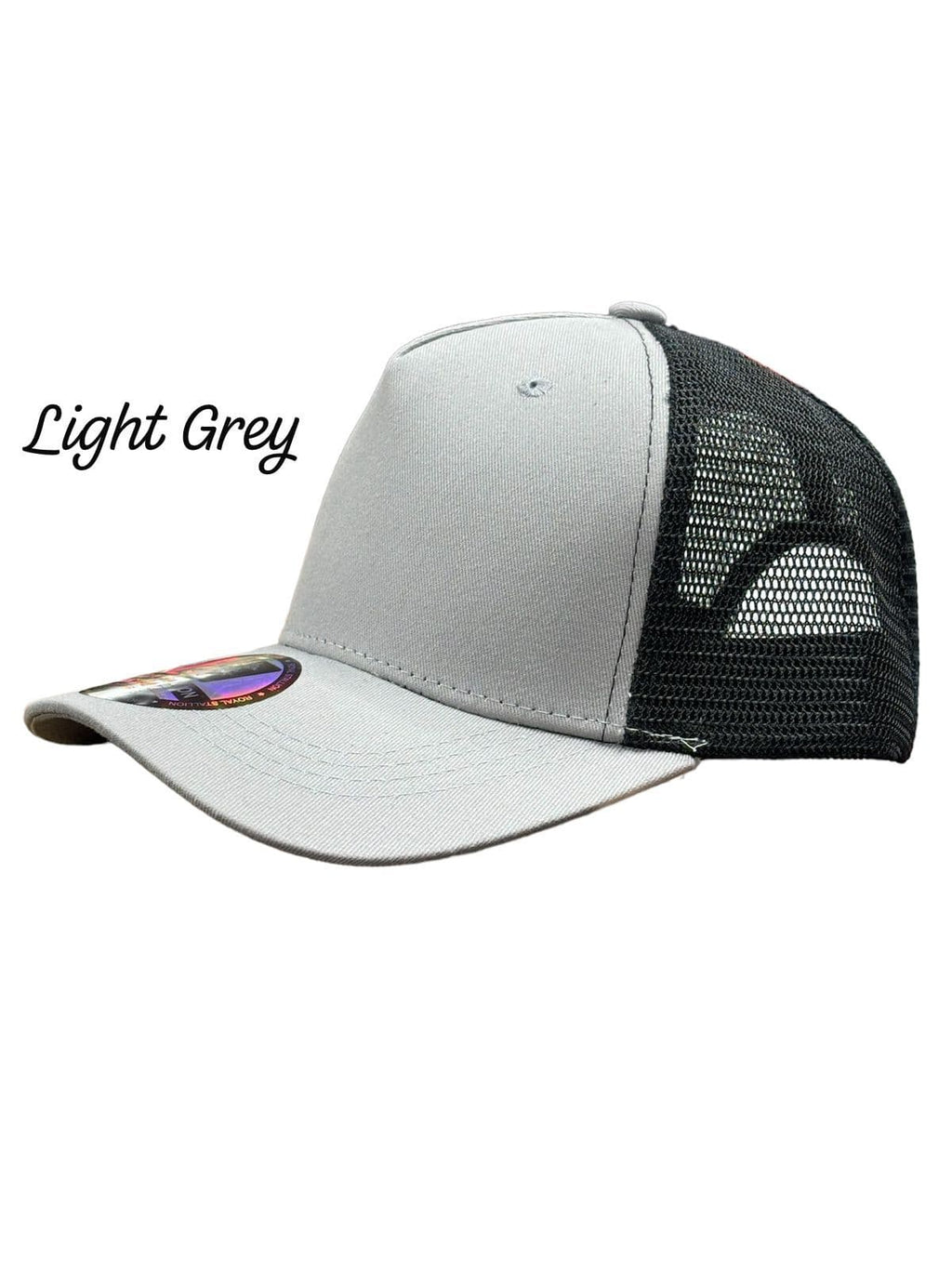 Trucker cap mesh net back close up breathable cotton UK Hopoye