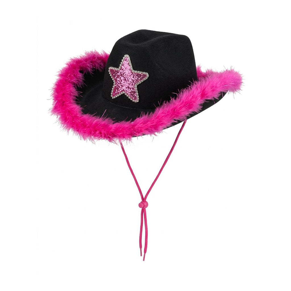 Glitter star cowboy party hat lifestyle UK Hopoye