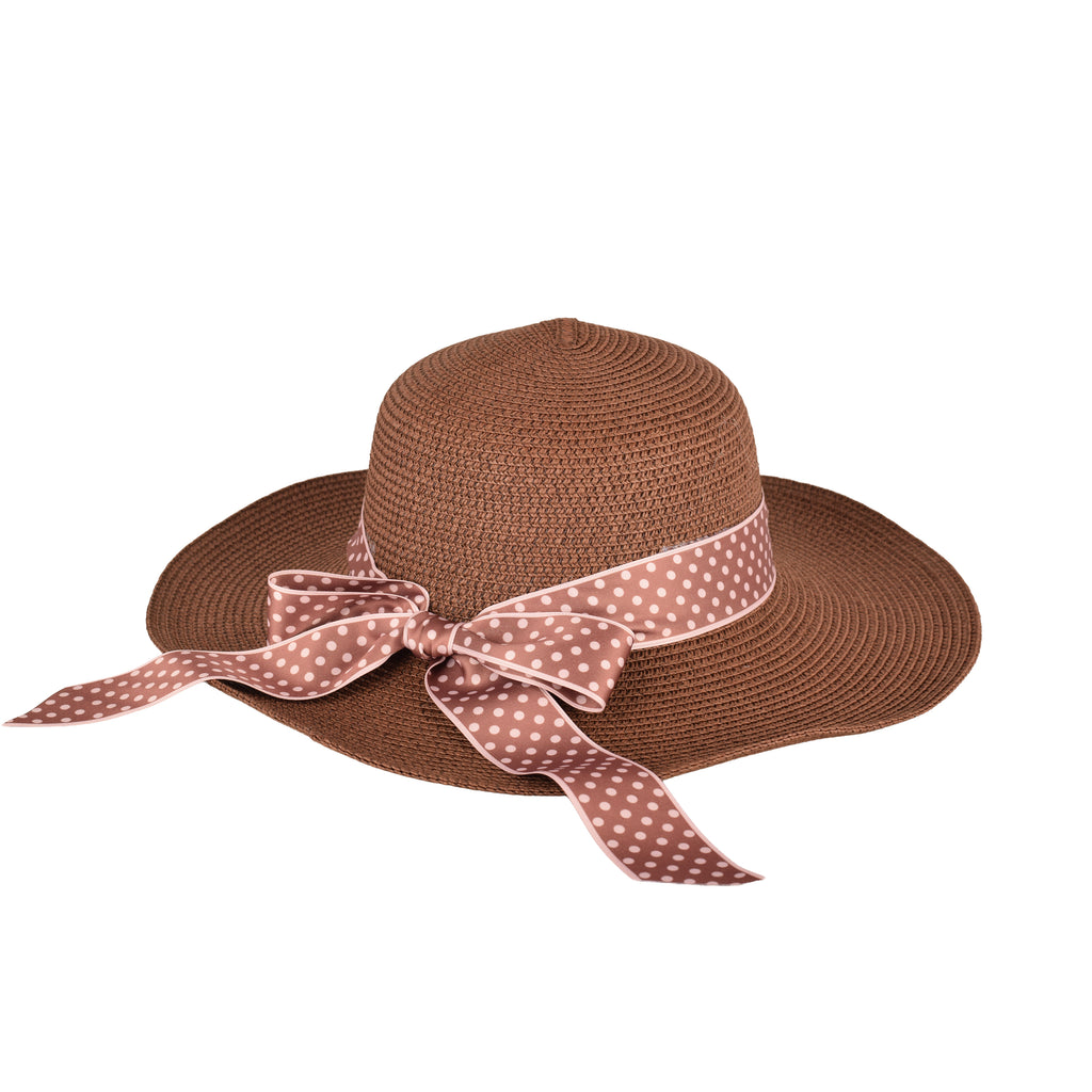 Ladies beach straw hat top view UV protection UK Hopoye