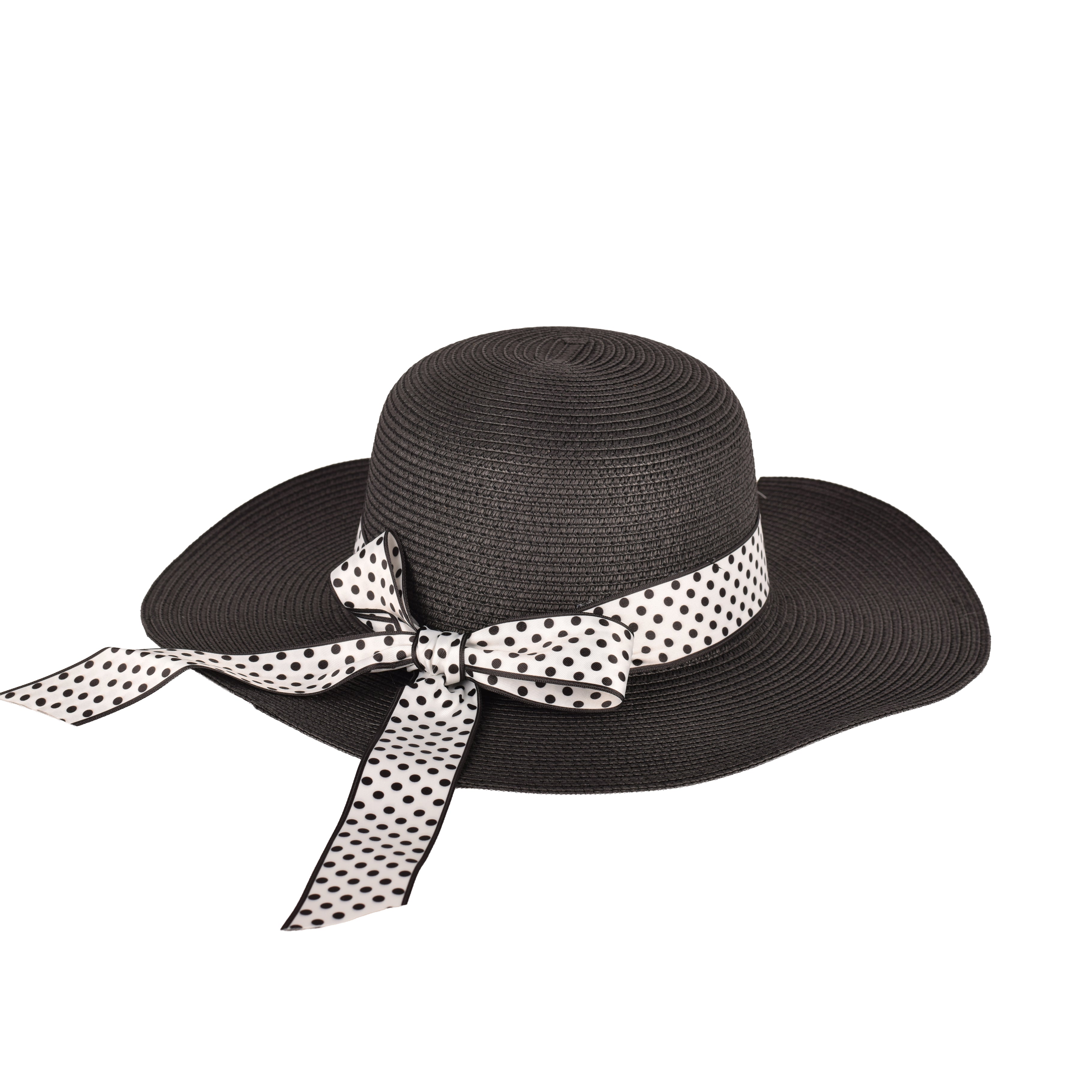 Wide brim beach straw hat side view packable UV ladies UK