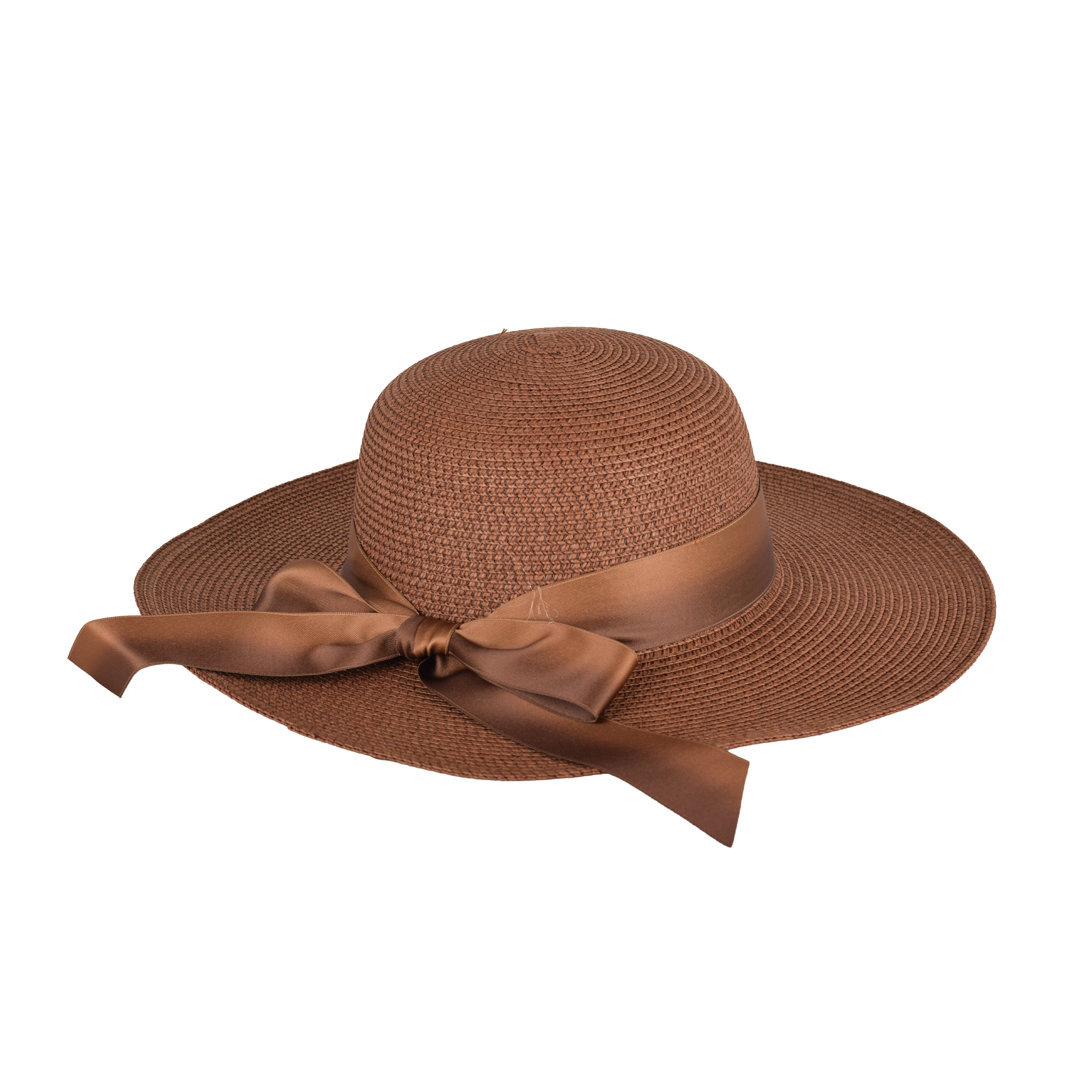 Ladies straw minimalist hat top view UV beaded UK Hopoye