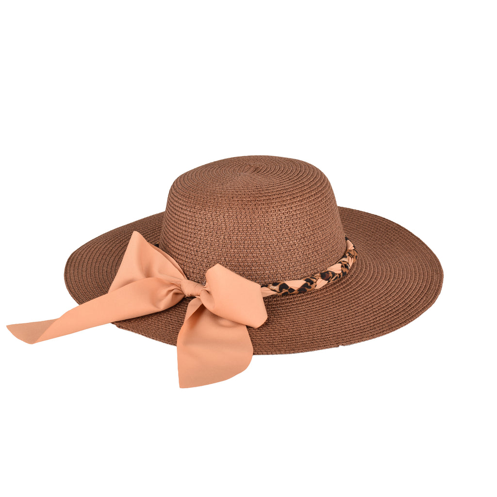 Premium ladies beach hat side view packable UV UK Hopoye