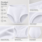 Hopoye ladies plain cotton mama brief multipack, product photo 2