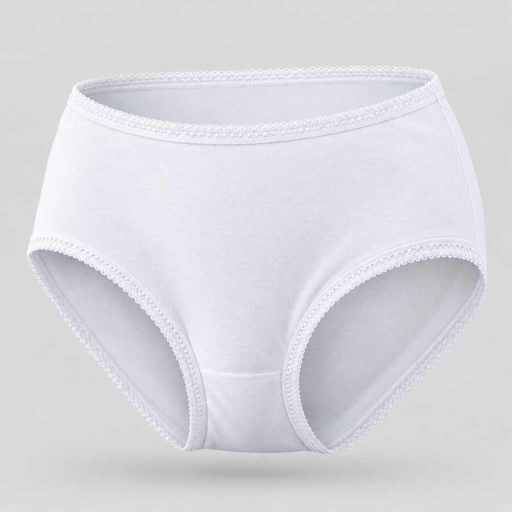 Hopoye ladies plain cotton mama brief multipack, product photo 3