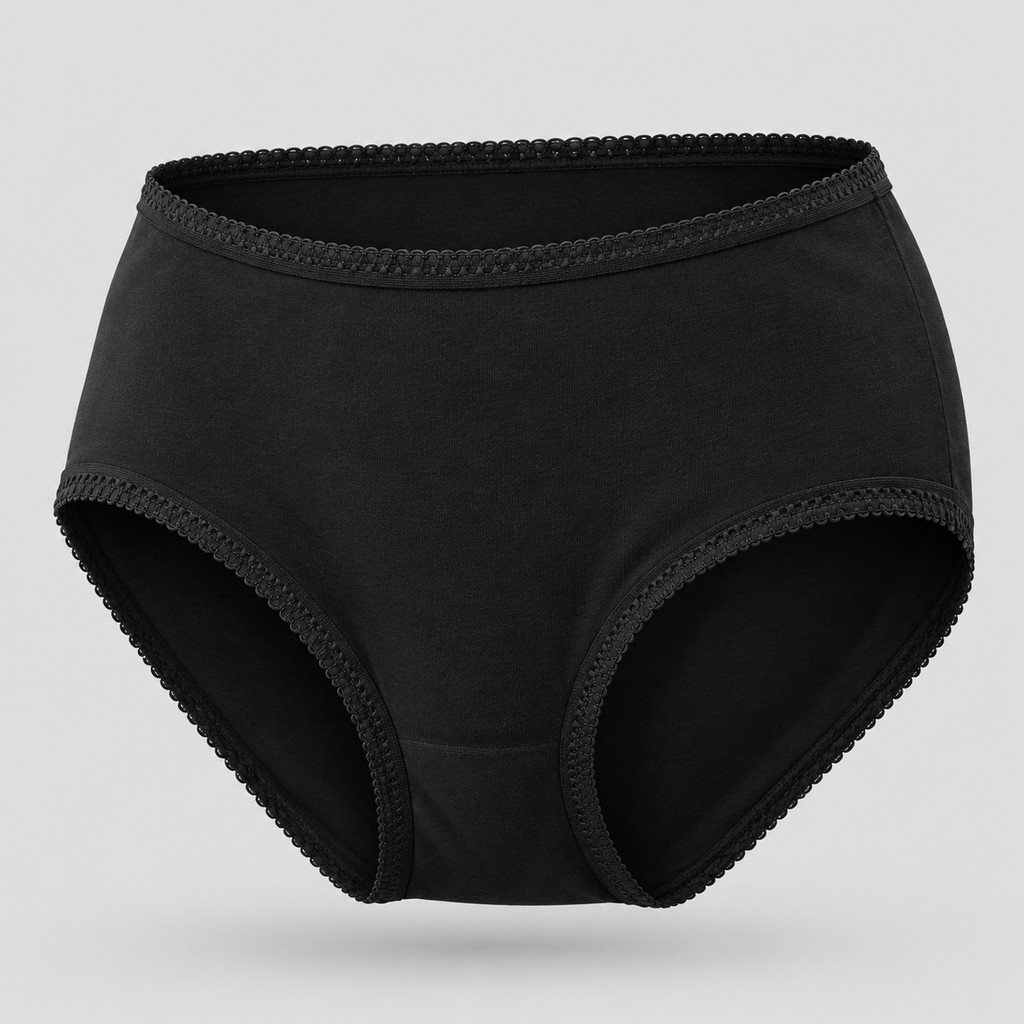 Hopoye ladies plain cotton mama brief multipack, product photo 4