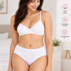 Hopoye ladies plain cotton mama brief multipack, product photo 9