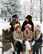Ladies Large Brim Two Tone Faux Fur Hat in 6 colours, Hopoye UK