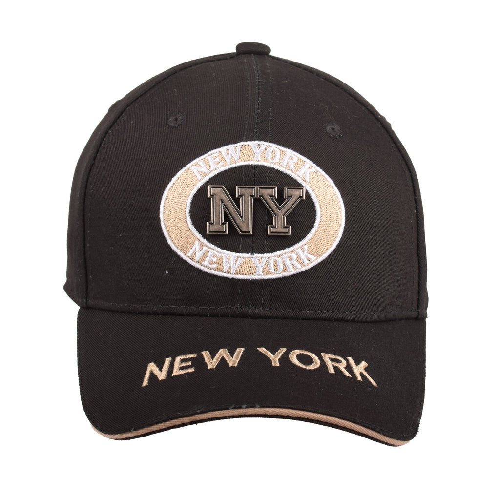 New York baseball cap back view adjustable cotton UK Hopoye