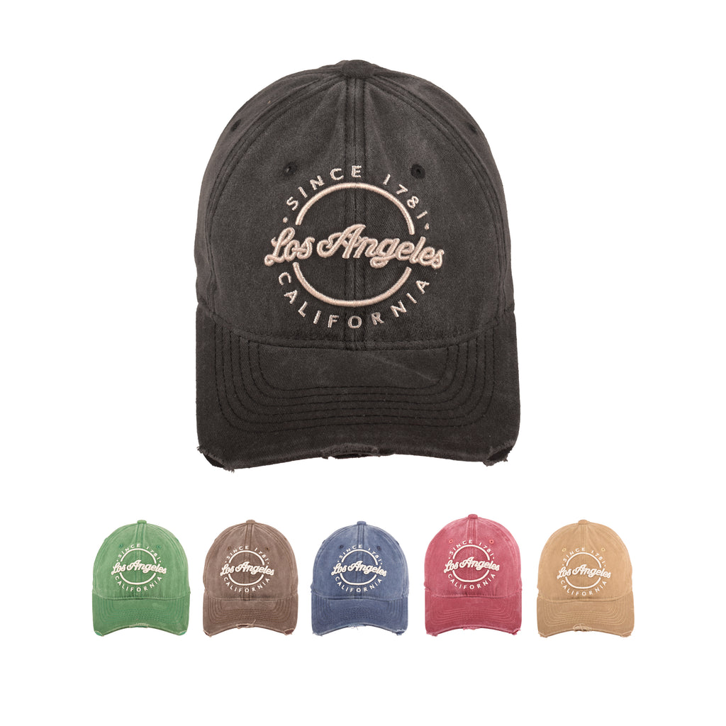 Los Angeles California baseball cap adjustable 100% cotton UK Hopoye