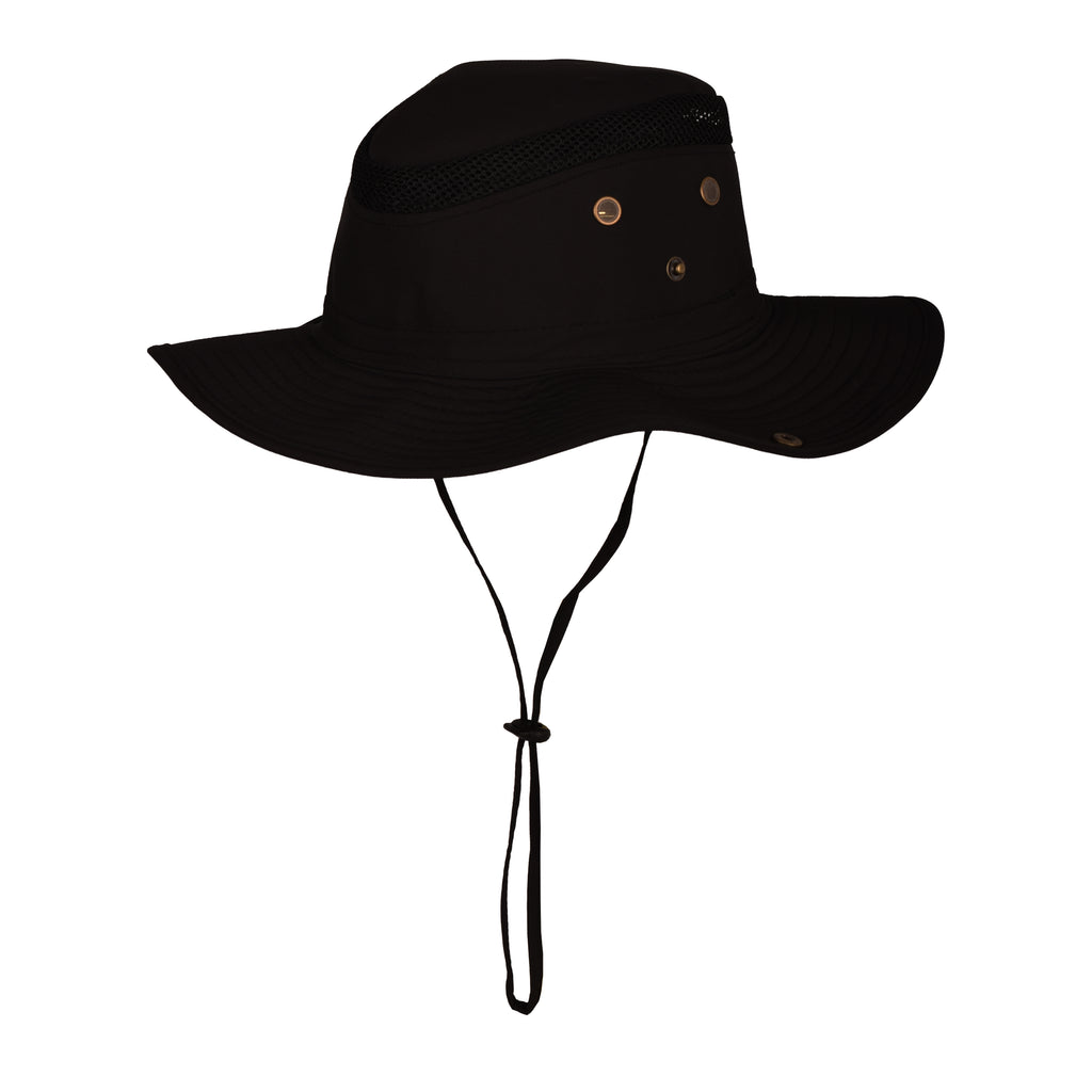 Premium fisherman boonie hat side view adjustable chin strap UK