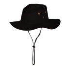 Premium fisherman boonie hat side view adjustable chin strap UK