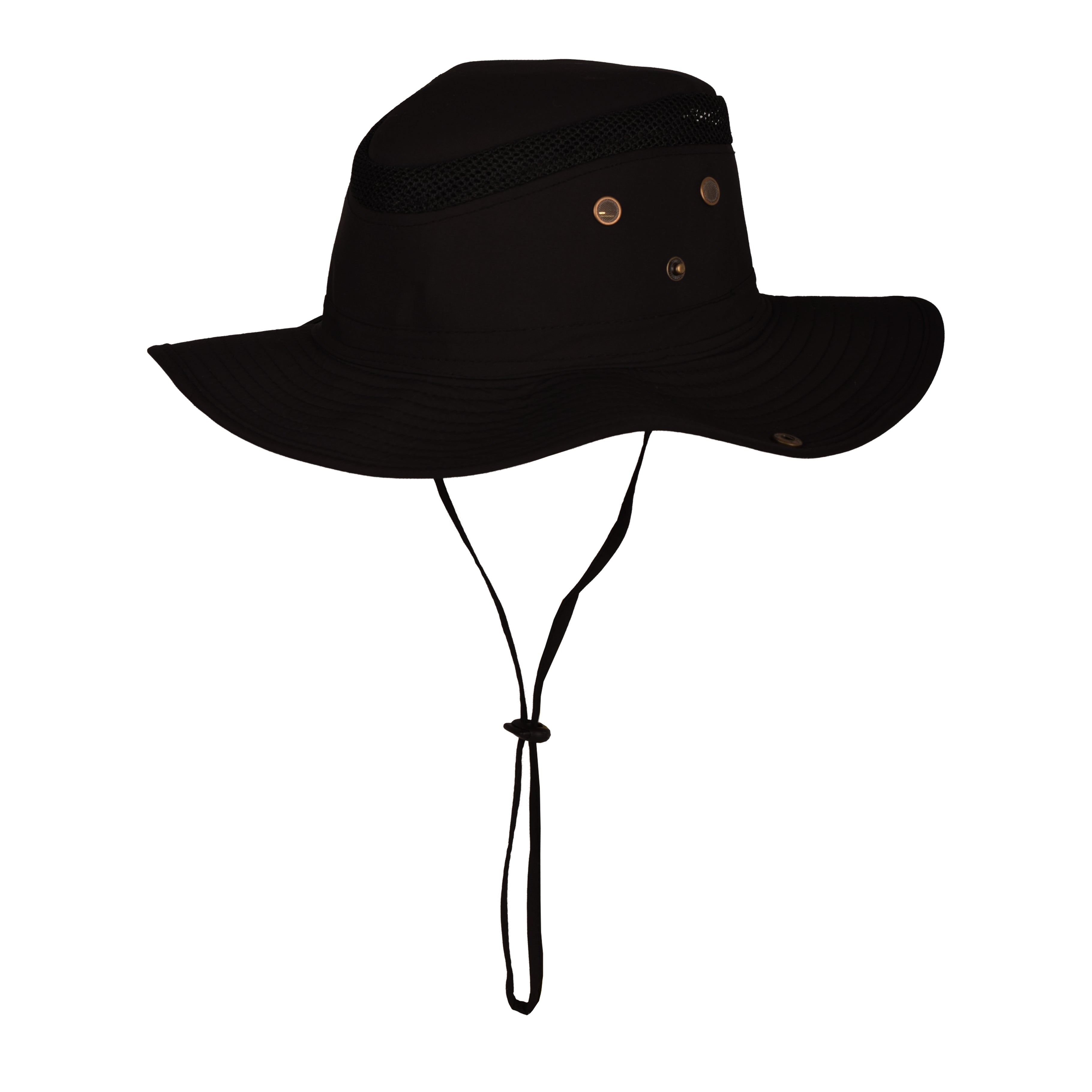 Premium fisherman boonie hat side view adjustable chin strap UK