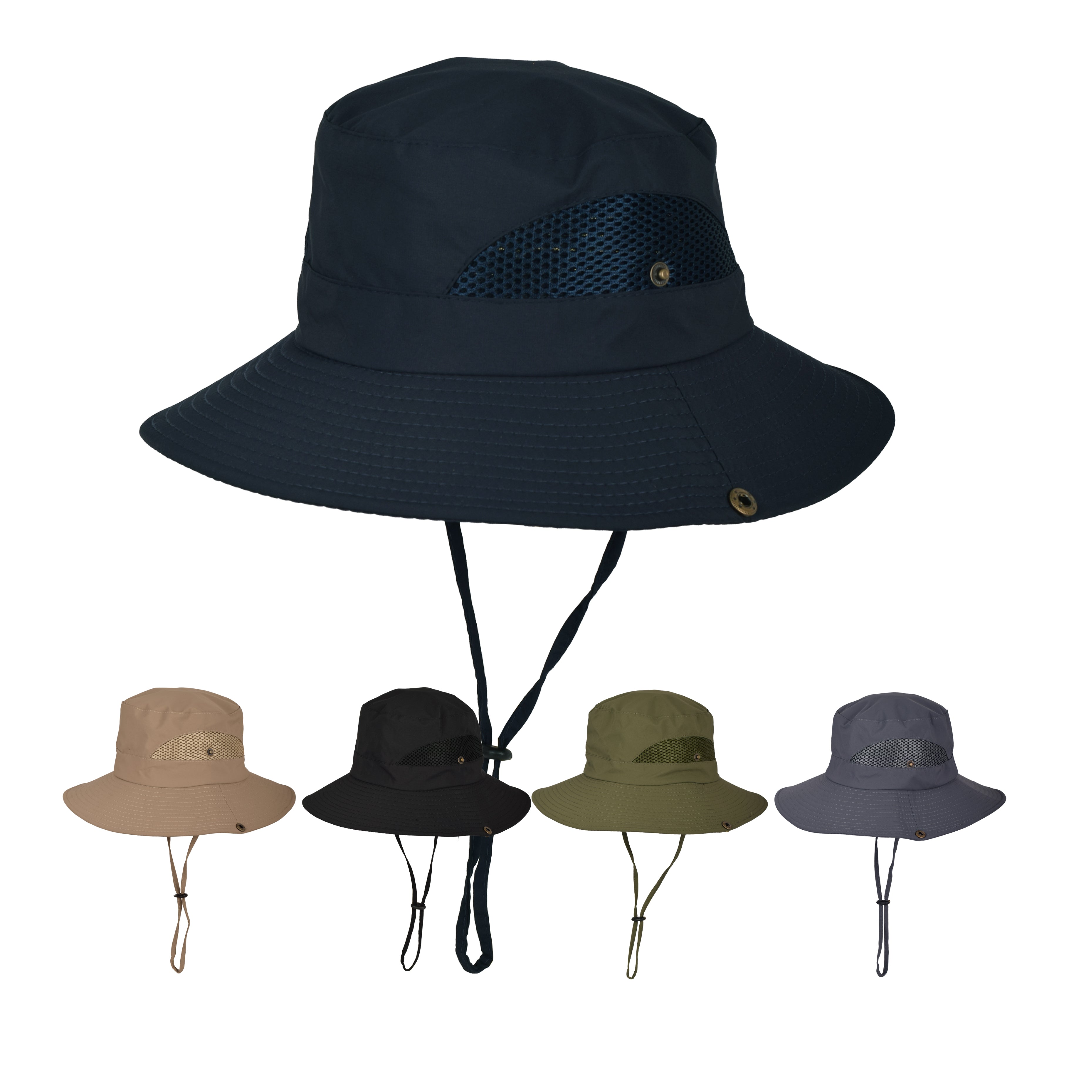 Premium fisherman boonie hat waterproof outdoor sun protection UK Hopoye