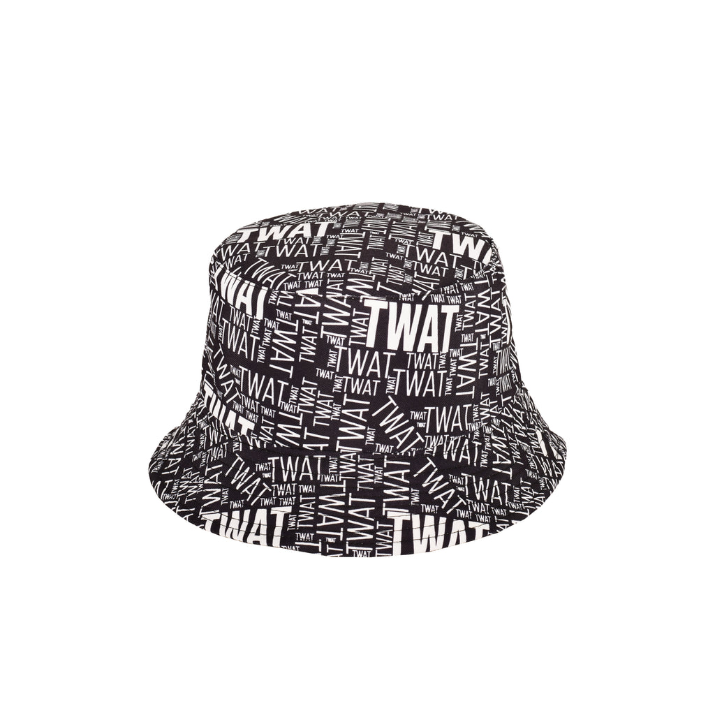 Rude slogan reversible bucket hat second side cotton UK Hopoye