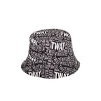 Rude slogan reversible bucket hat second side cotton UK Hopoye
