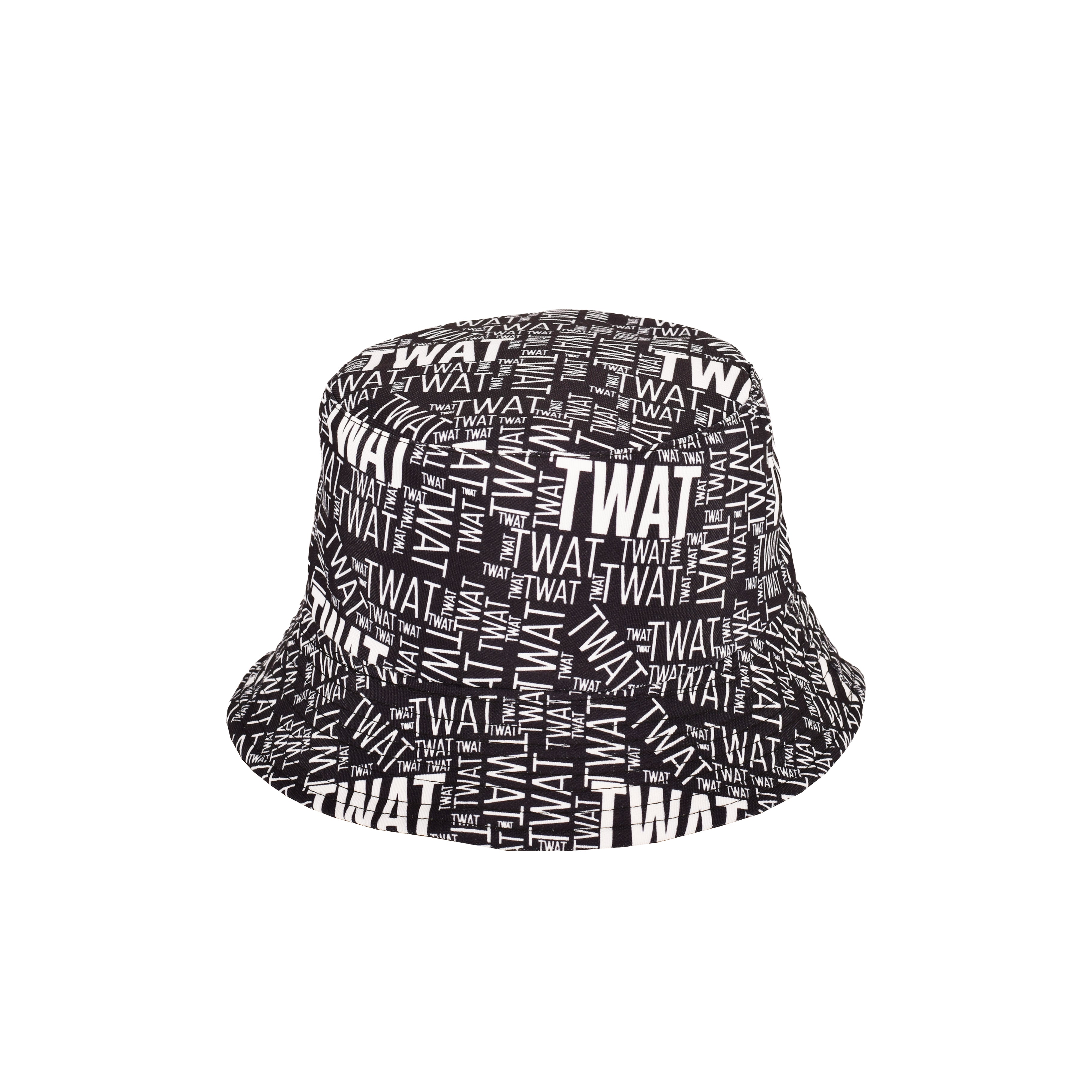Rude slogan reversible bucket hat second side cotton UK Hopoye