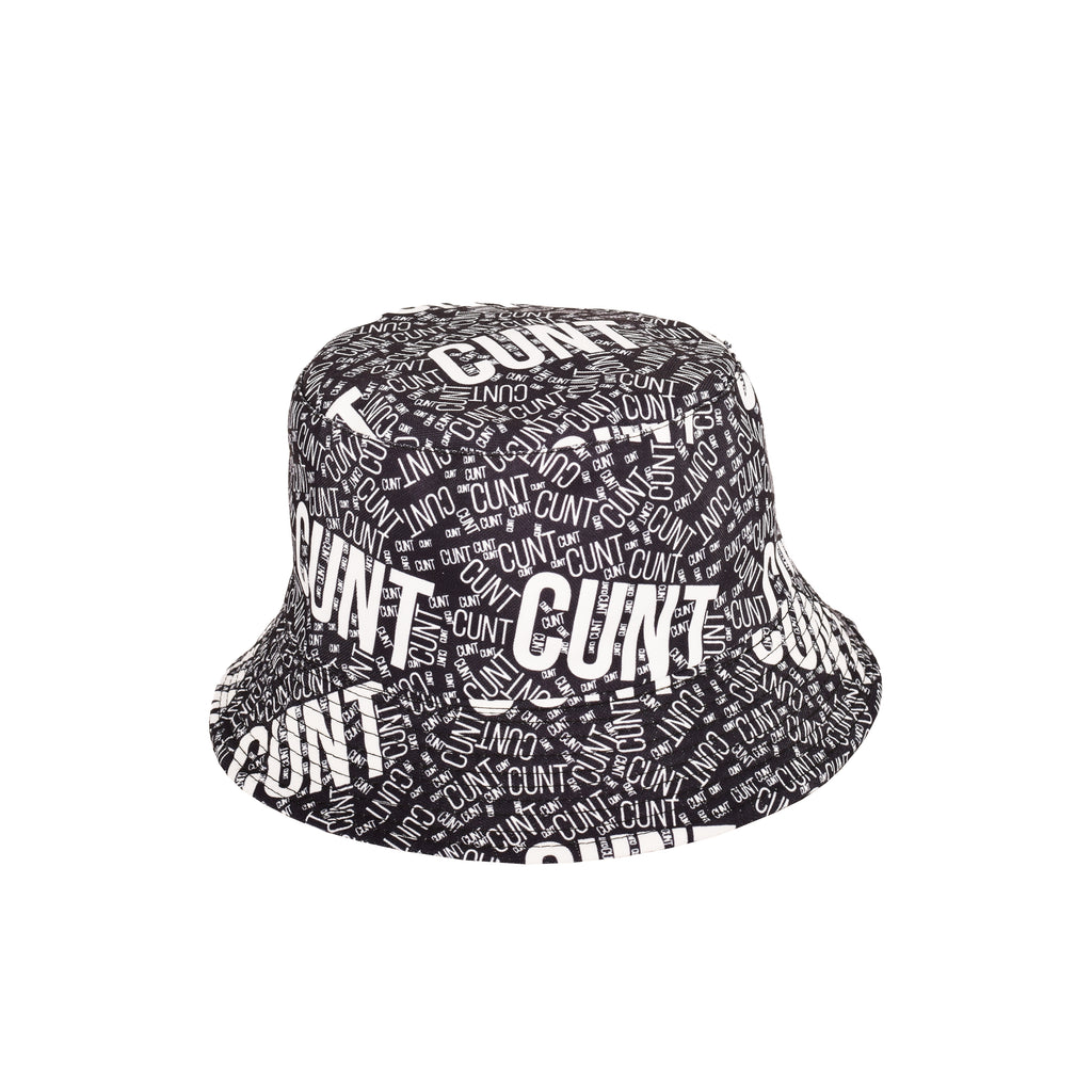 Novelty slogan bucket hat close up reversible double layered UK