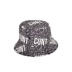 Novelty slogan bucket hat close up reversible double layered UK