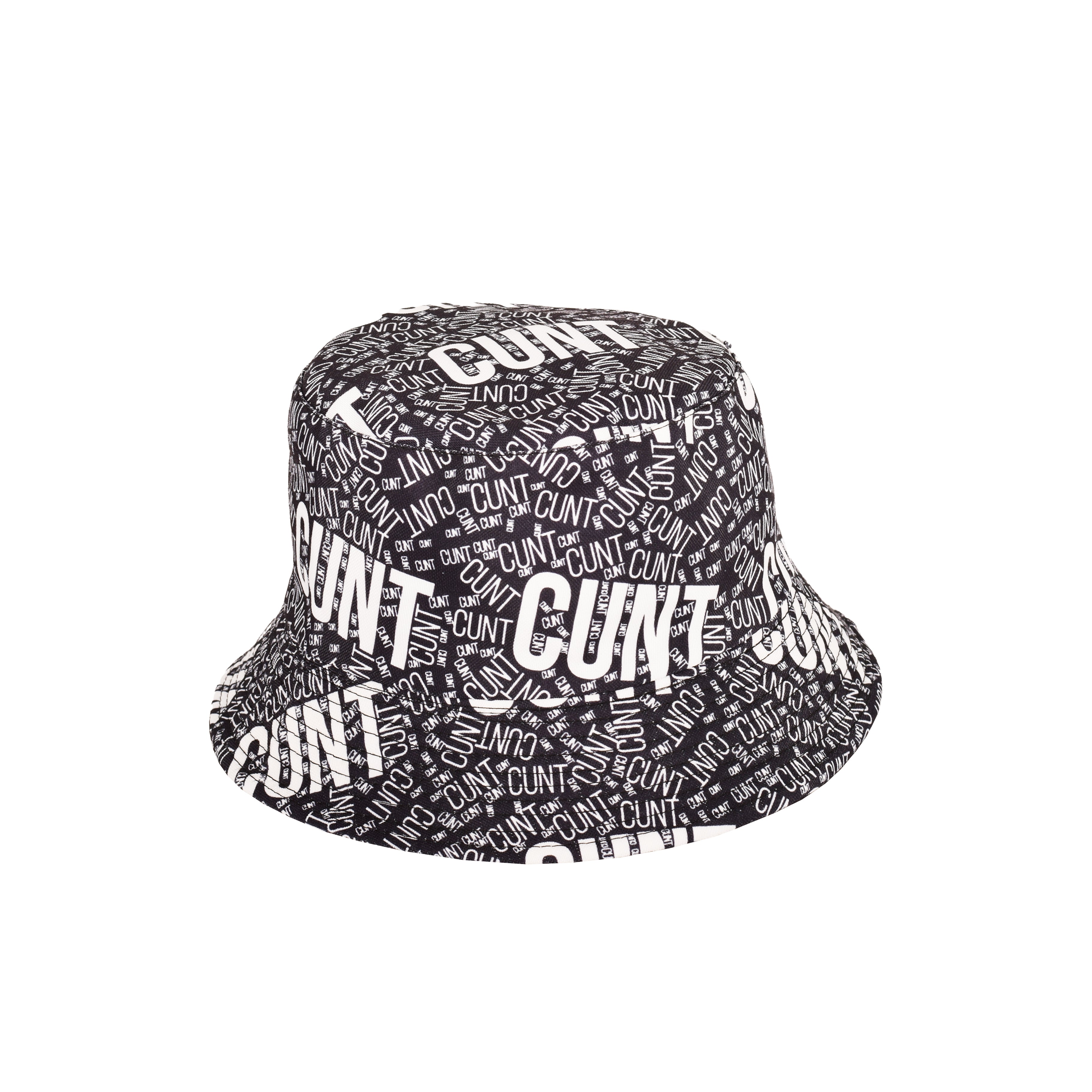 Novelty slogan bucket hat close up reversible double layered UK