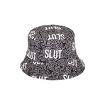 Novelty slogan bucket hat worn adult humour festival UK Hopoye