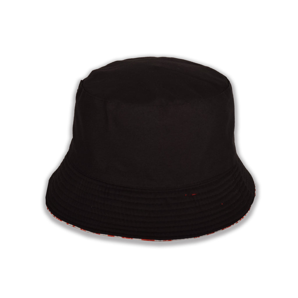 Reversible Union Jack Bucket Hat Double Layered Cotton Festival Hat