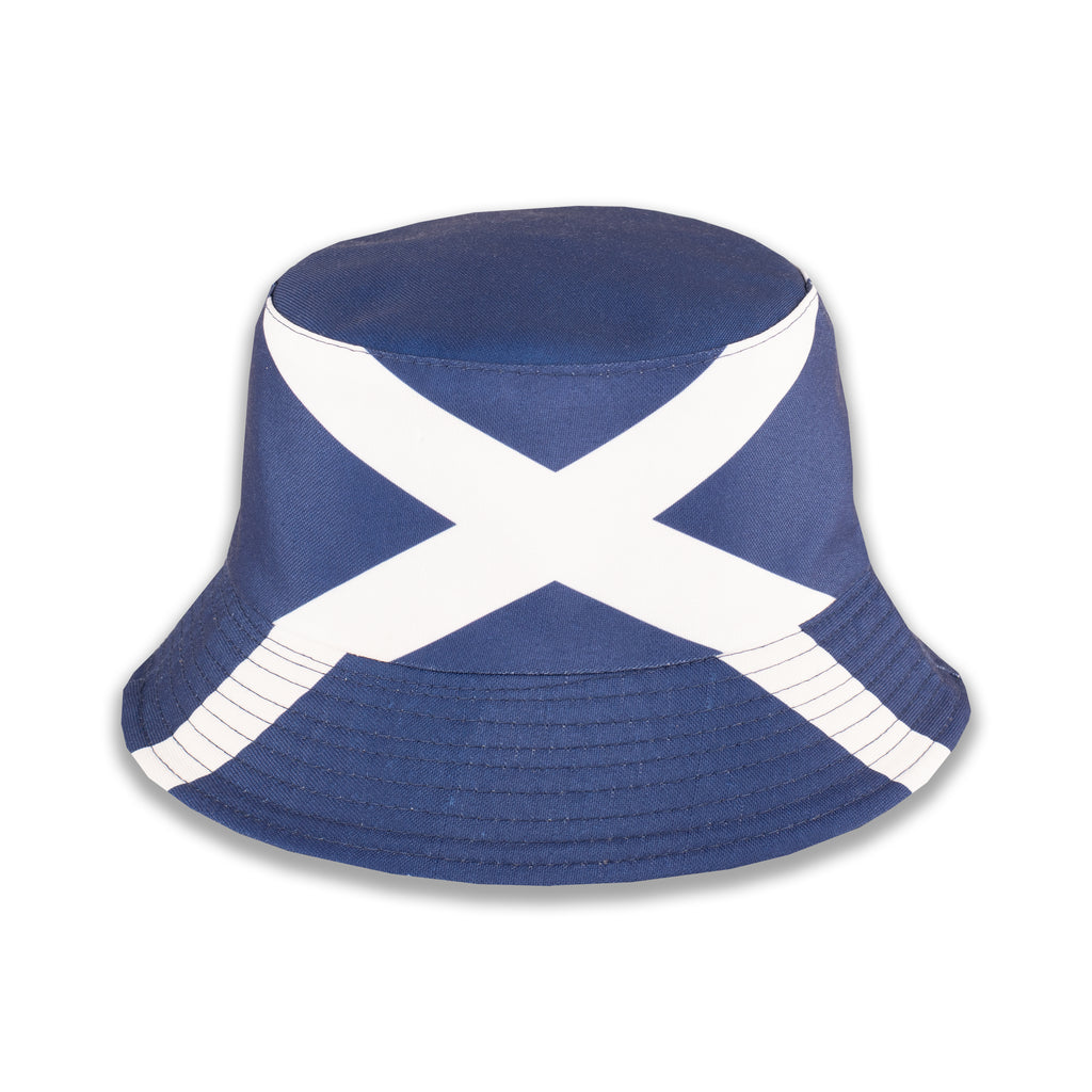 Scotland bucket hat back view adjustable cotton UK Hopoye