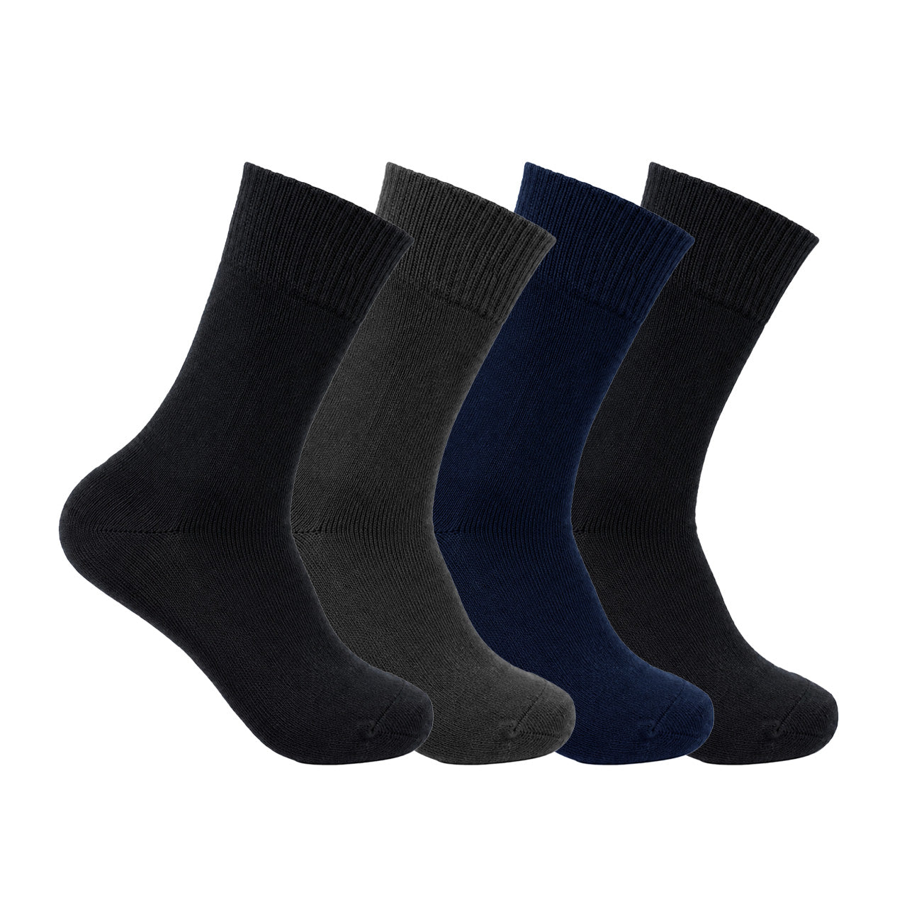 Men's thermal socks three-pair pack, fully brushed and cushioned for winter