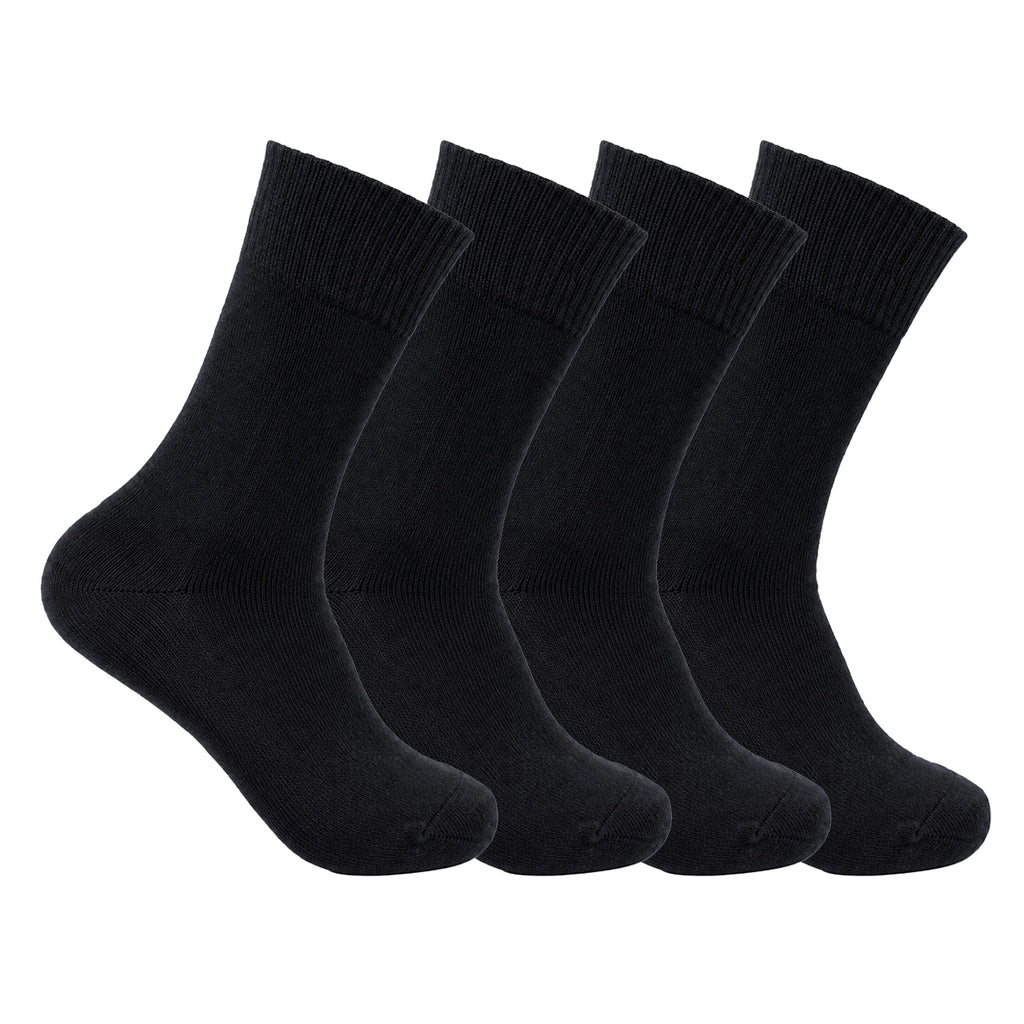 Thermal socks available in an assorted black, navy and grey pack