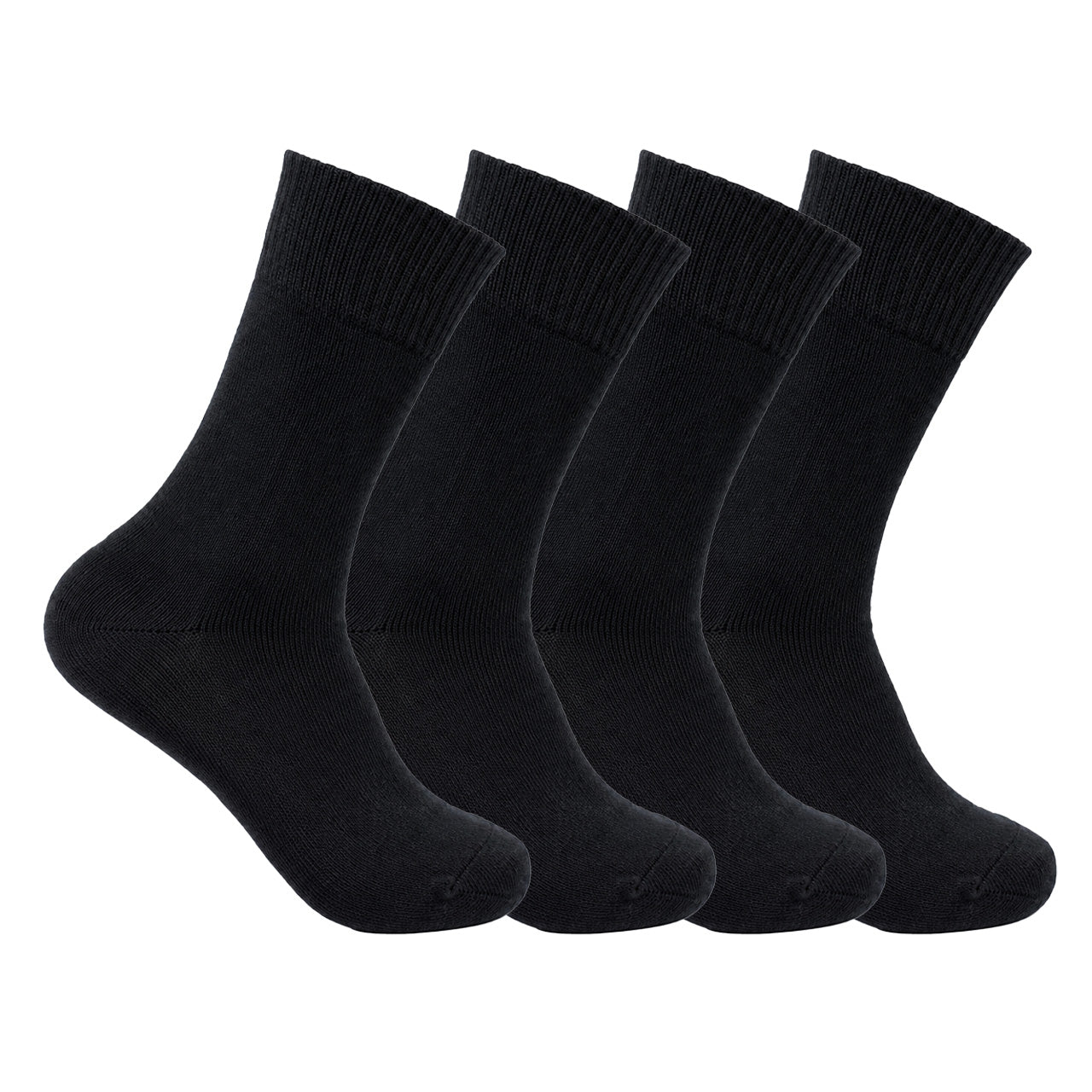 Thermal socks available in an assorted black, navy and grey pack