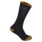 Cotton-rich black men's diabetic work socks one size UK 6-11