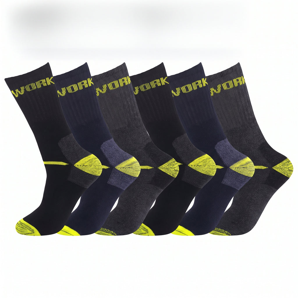 Hopoye Men's Melange Work Socks, cotton and acrylic blend multipack, photo 1 of 7