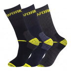 Hopoye Men's Melange Work Socks, cotton and acrylic blend multipack, photo 2 of 7