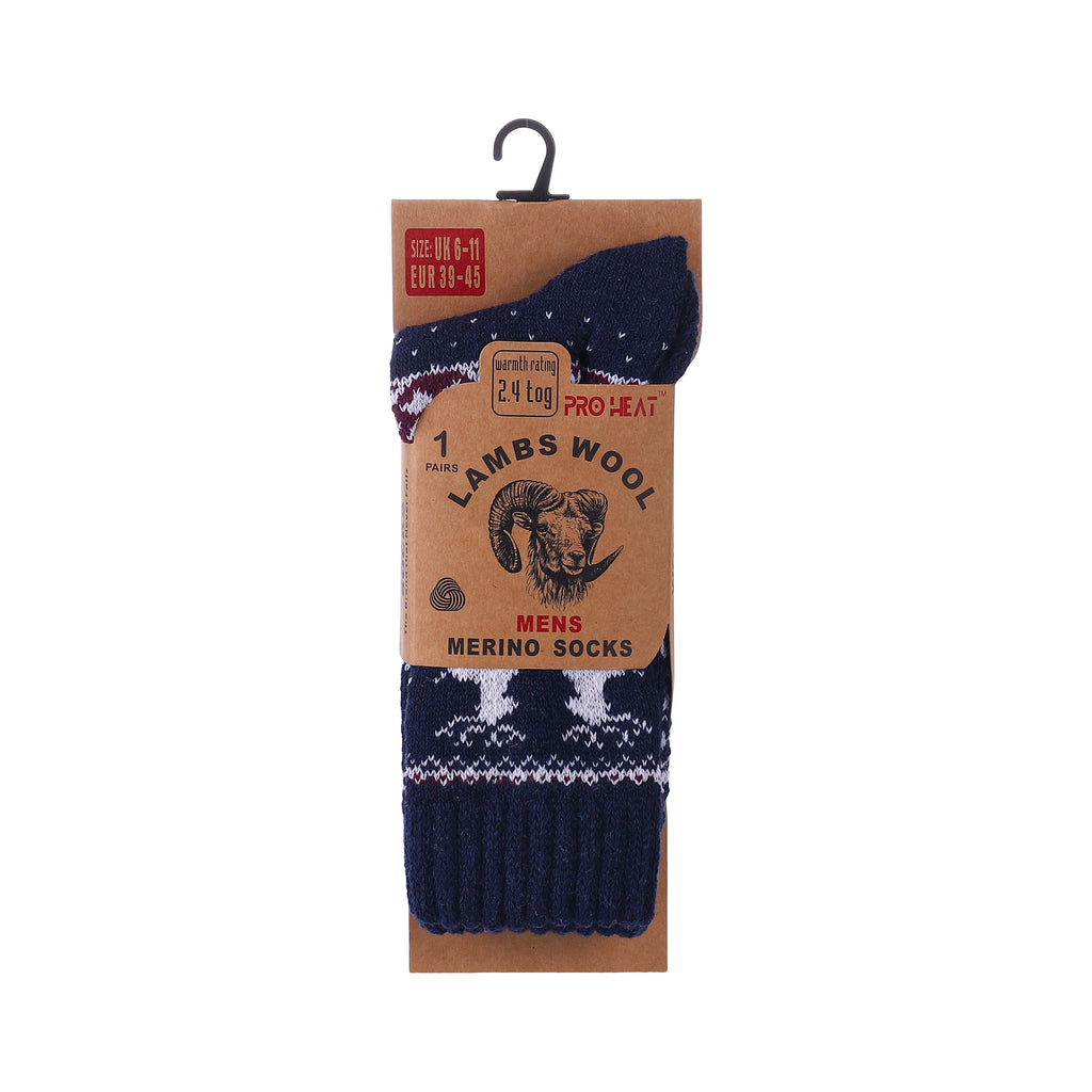 Hopoye men's reindeer merino wool blend socks, photo 8