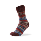 Hopoye men's wool socks, warm wool blend crew socks for men