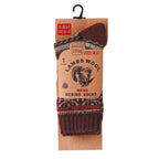 Crew length wool socks for men, breathable wool and cotton blend, Hopoye UK