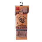 Warm men's wool socks, crew length, suitable for boots and everyday winter wear