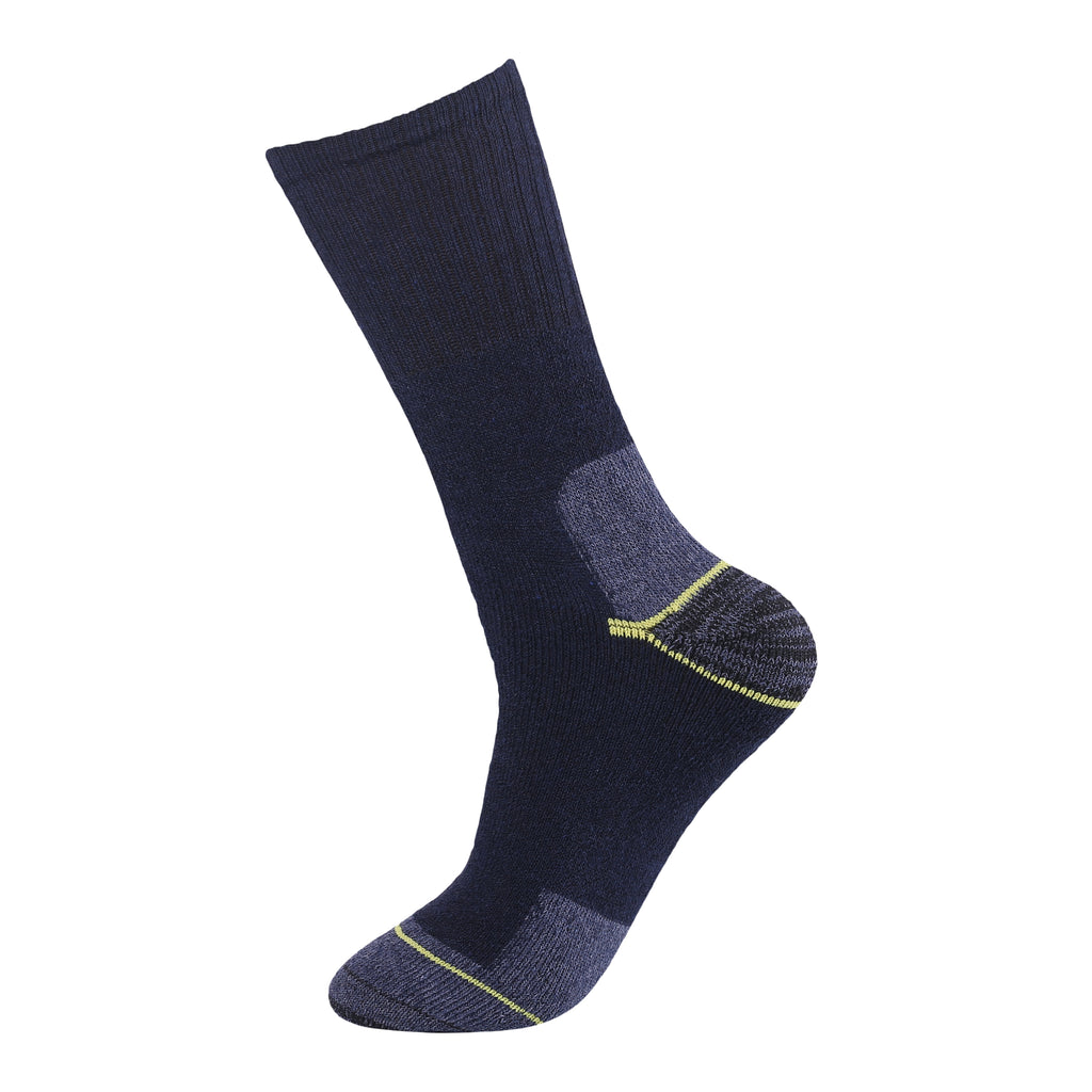 Men's big foot work trainer socks UK 11-14 detail of cushioned footbed
