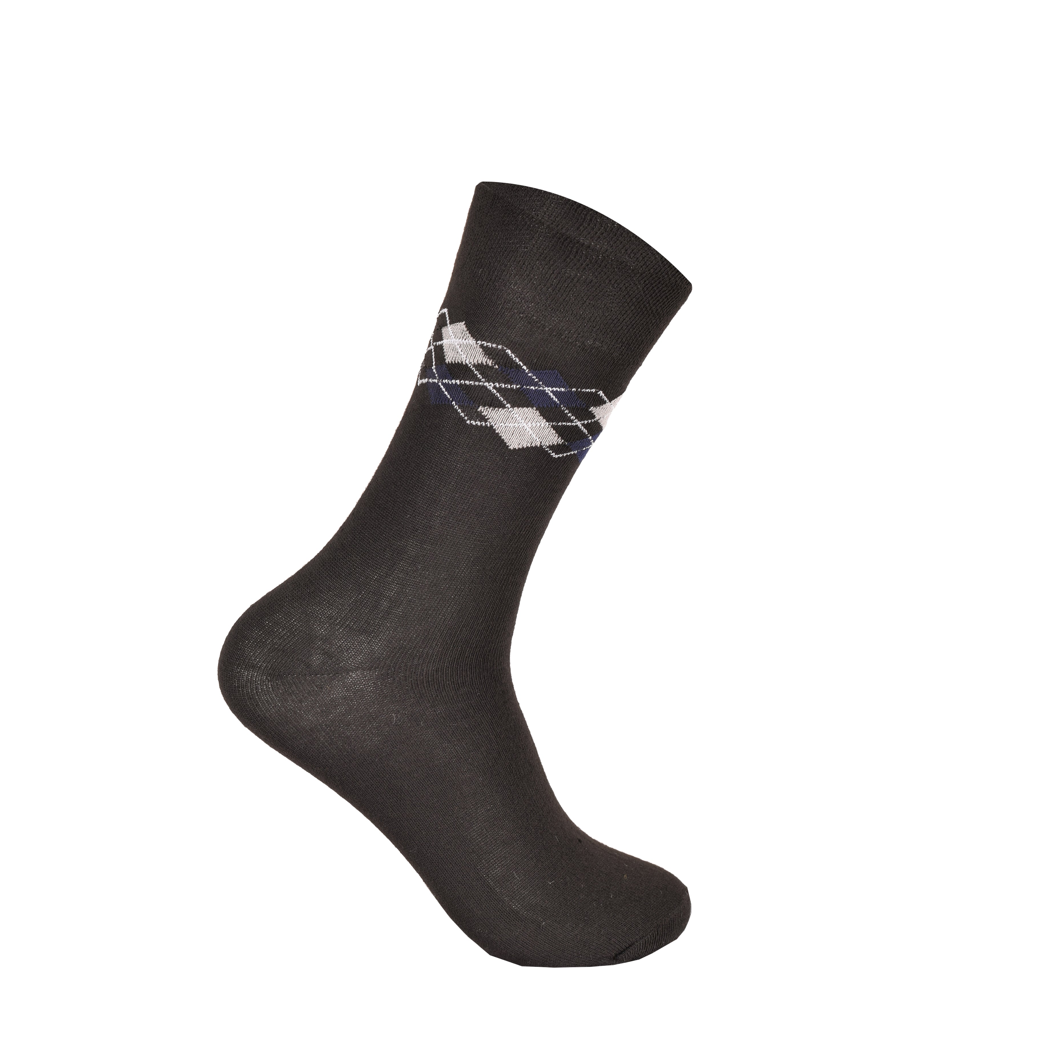 Men's Diabetic Patterned Socks Non-Binding Loose Fit | Cotton Rich Multipack 3, 6, 9 & 12 Pairs